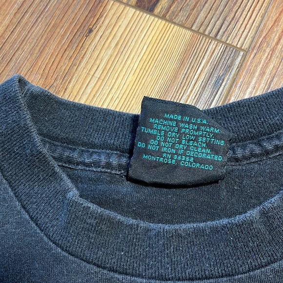 Vintage Habitat T-shirt Howling Wild Pink Purple Night Sky Large Shirt L 90s - Picture 8 of 11